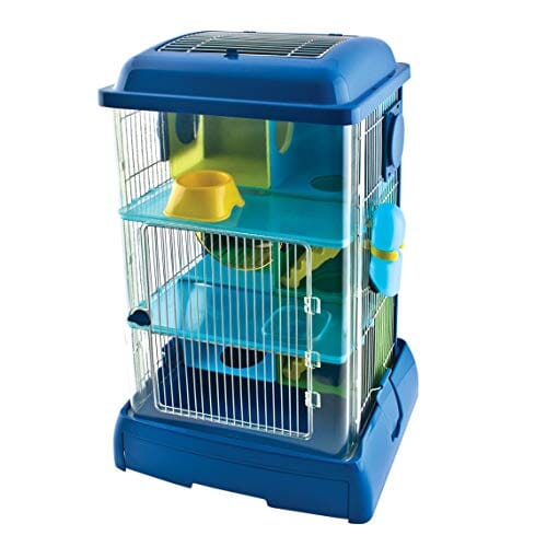 Ware Critter Universe Avatower Small Pet Home - Clear/Blue - 13.75 X 11.25 X 21