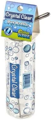 Ware Crystal Clear Plastic PET Small Animal Water Bottle - 8 Oz  