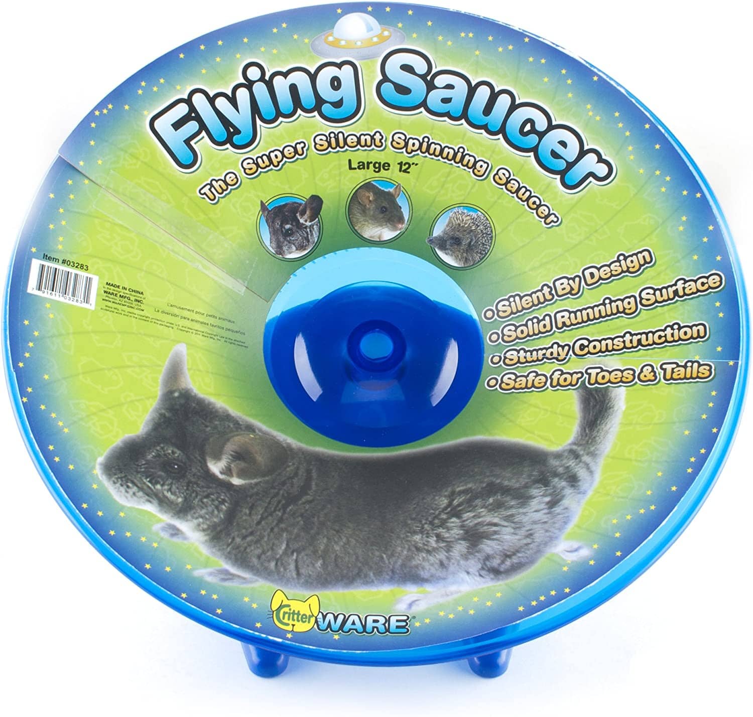 Ware Flying Saucer Toy Small Animal Wheel - Large  