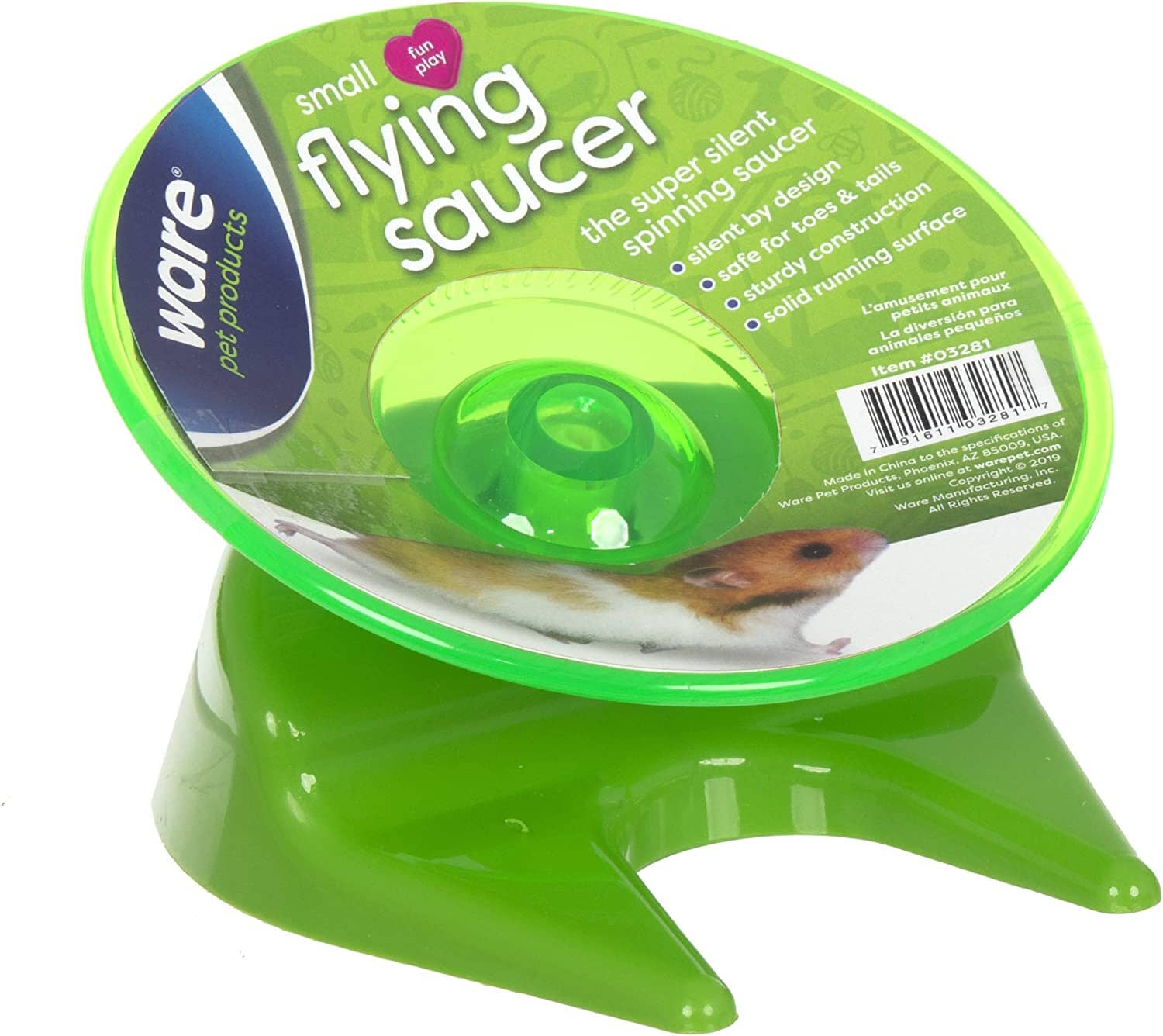 Ware Flying Saucer Toy Small Animal Wheel - Small  