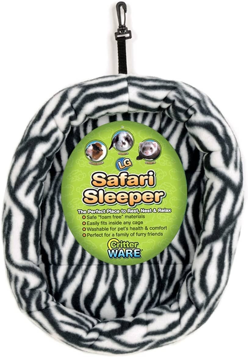 Ware Fuzz-E-Bed Safari Sleeper Small Animal Bed & Loungers - Large  