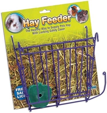 Ware Hay Feeder Wire Rack with Salt Lick - 8.75 X 2 X 9.5 In  