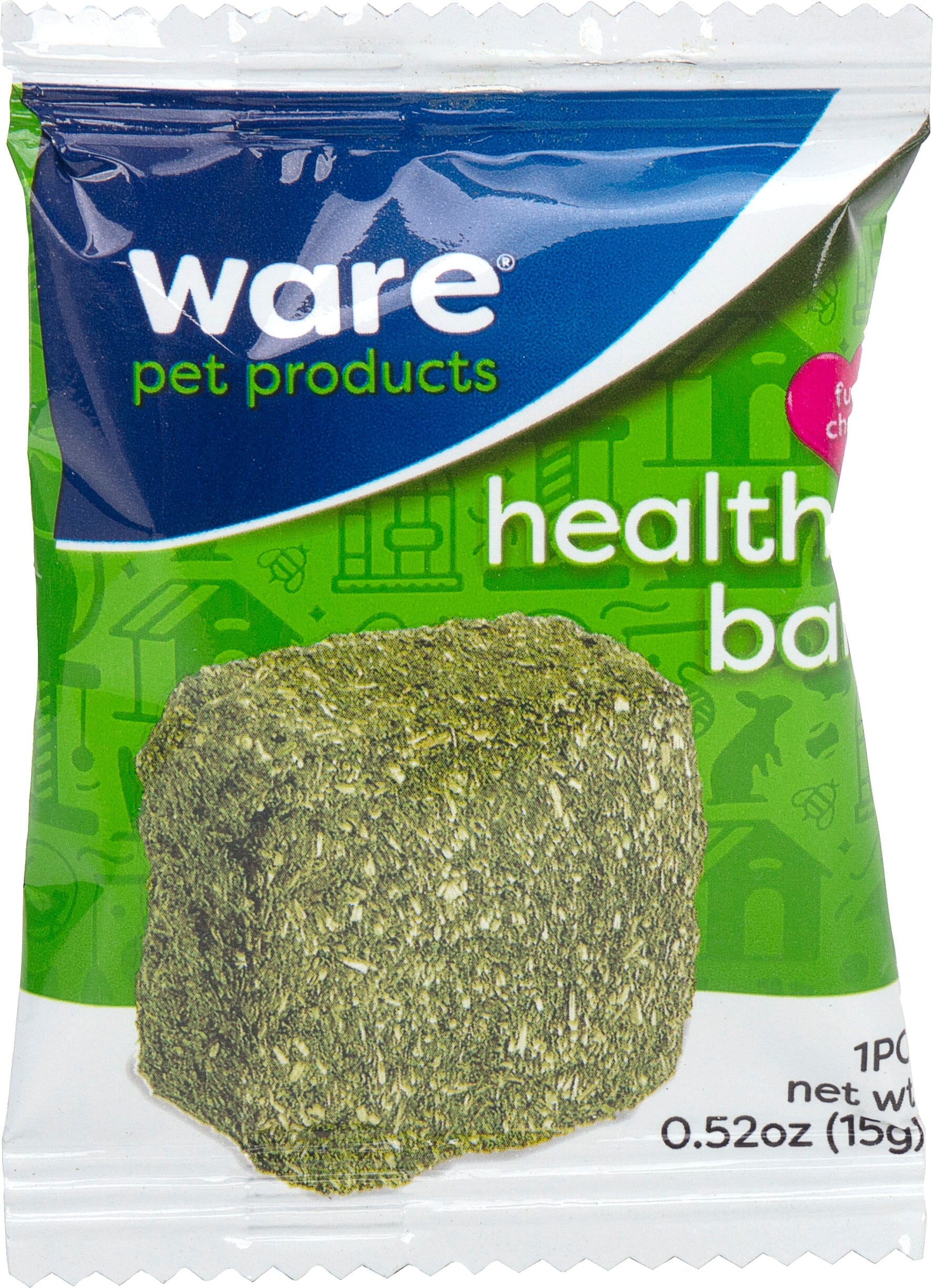 Ware Health-E Bale Small Animal Chew Small Animal Hay - Green - 12 Pack  