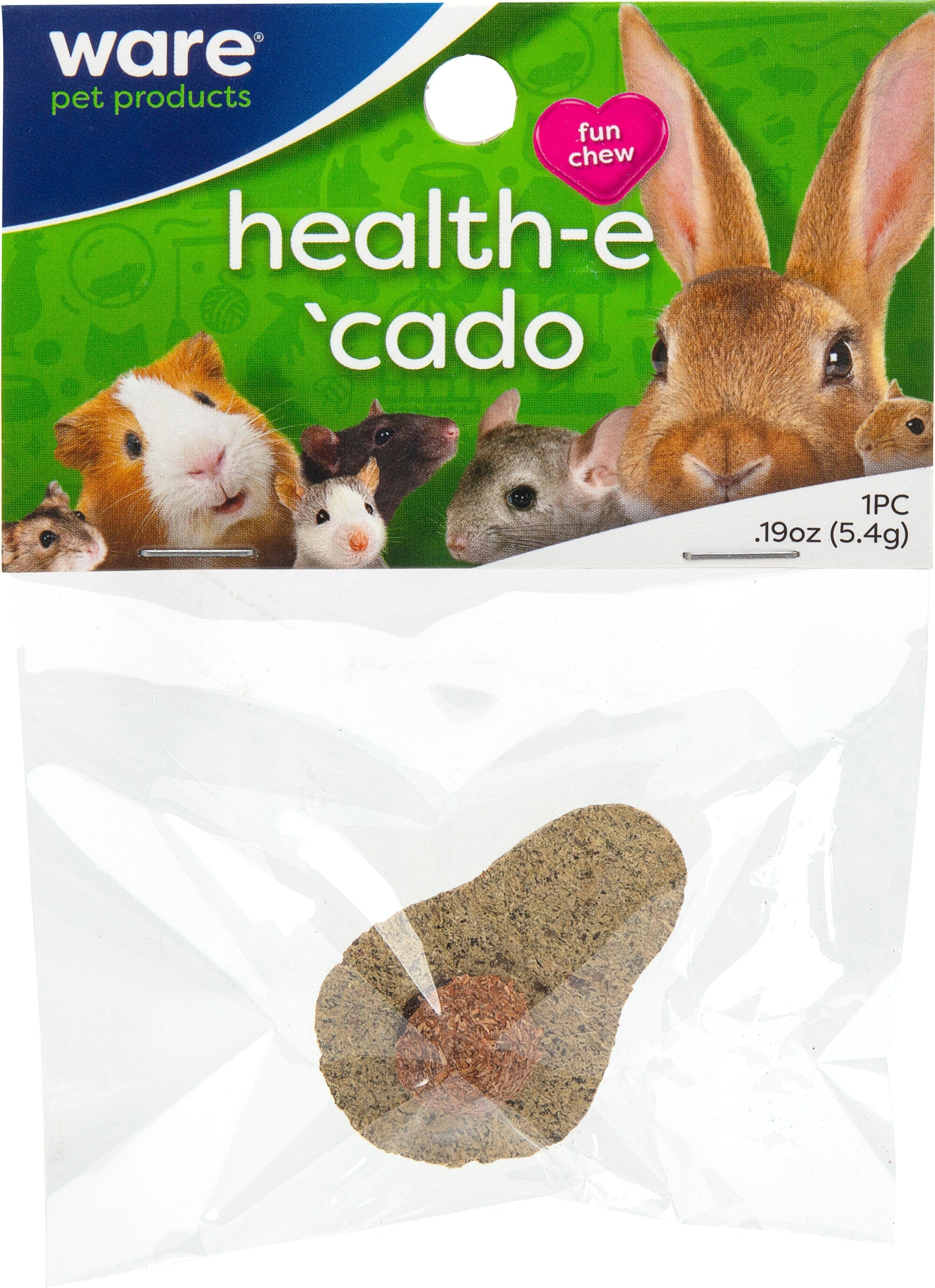 Ware Health-E 'Cado Small Animal Chew Small Animal Chewy Treats - Brown  