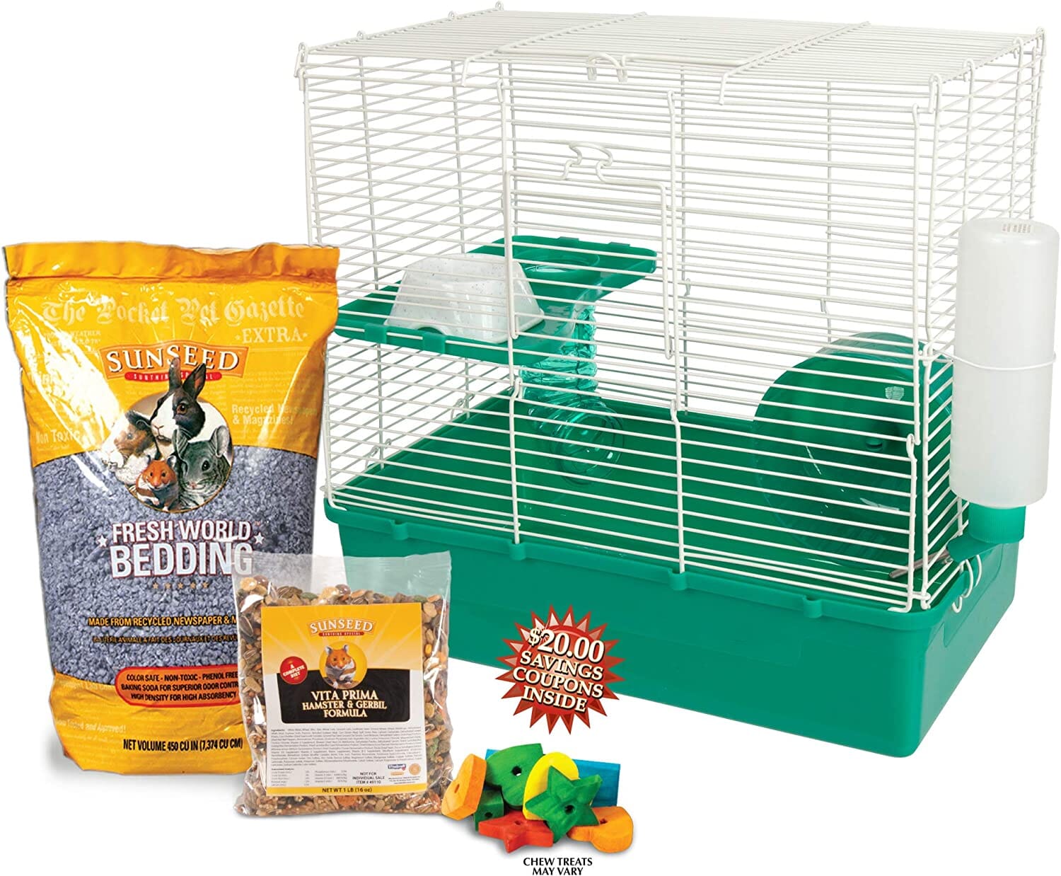 Ware Home Sweet Home Hamster Small Animal Starter Kit - 15.5 X 9.5 X 14.75  