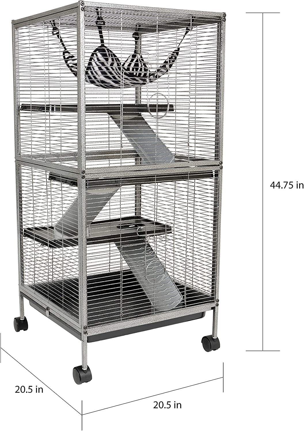 Ware LRS Critter Home Small Animal Cage - Silver - 20.5 X 20.5 X 44.75  