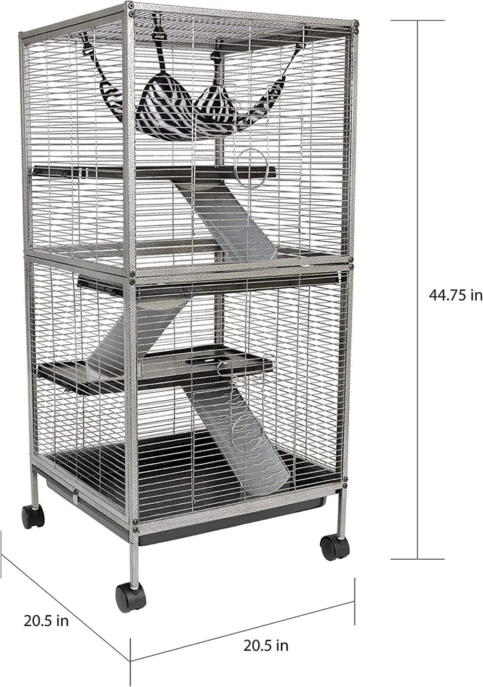 Ware LRS Critter Home Small Animal Cage - Silver - 20.5 X 20.5 X 44.75