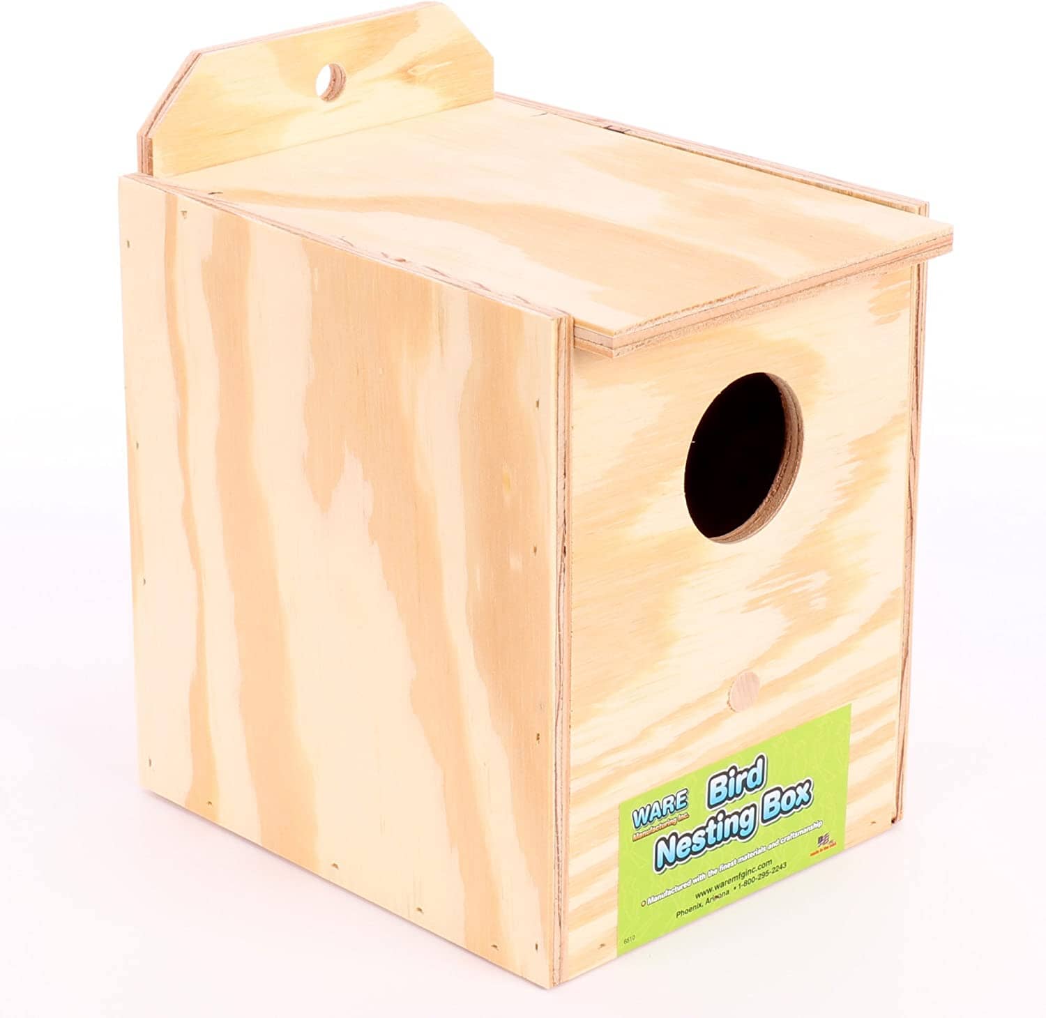 Ware Parakeet Nest Box - Reverse  