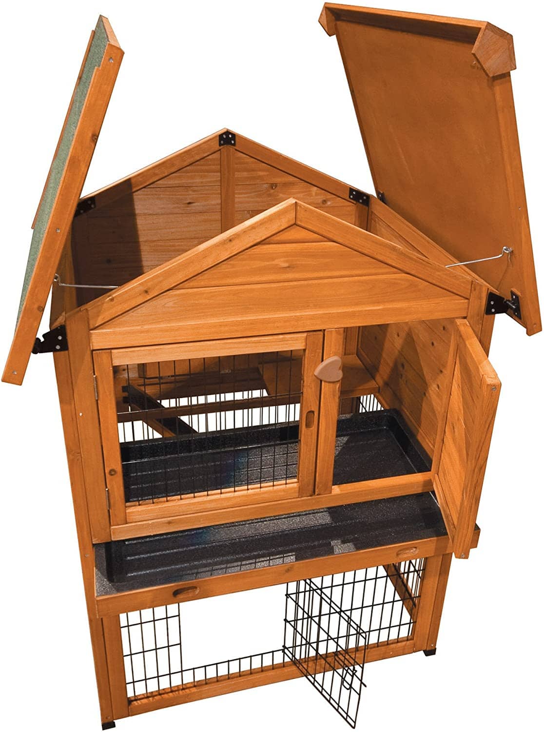 Ware Premium Plus Bunny Barn Small Animal Hutch - 37.5 X 31.5 X 47 In  