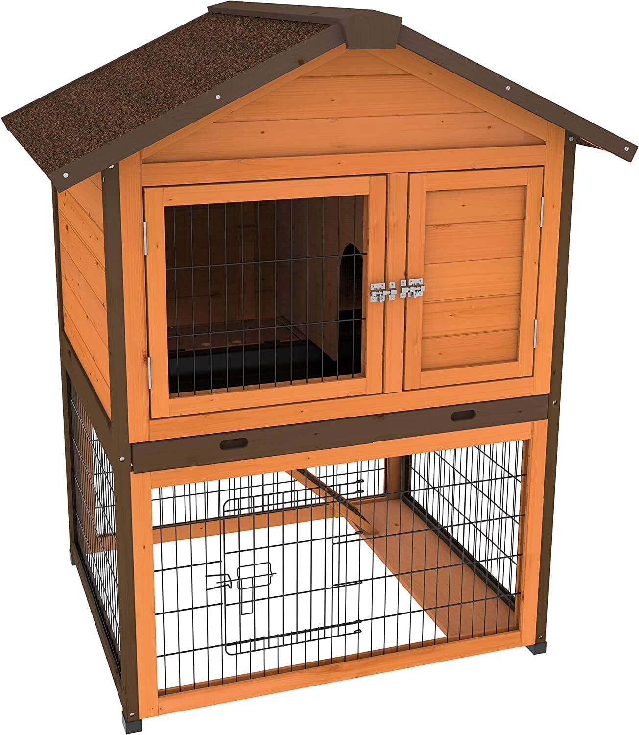 Ware Premium Plus Bunny Barn Small Animal Hutch - 37.5 X 31.5 X 47 In  