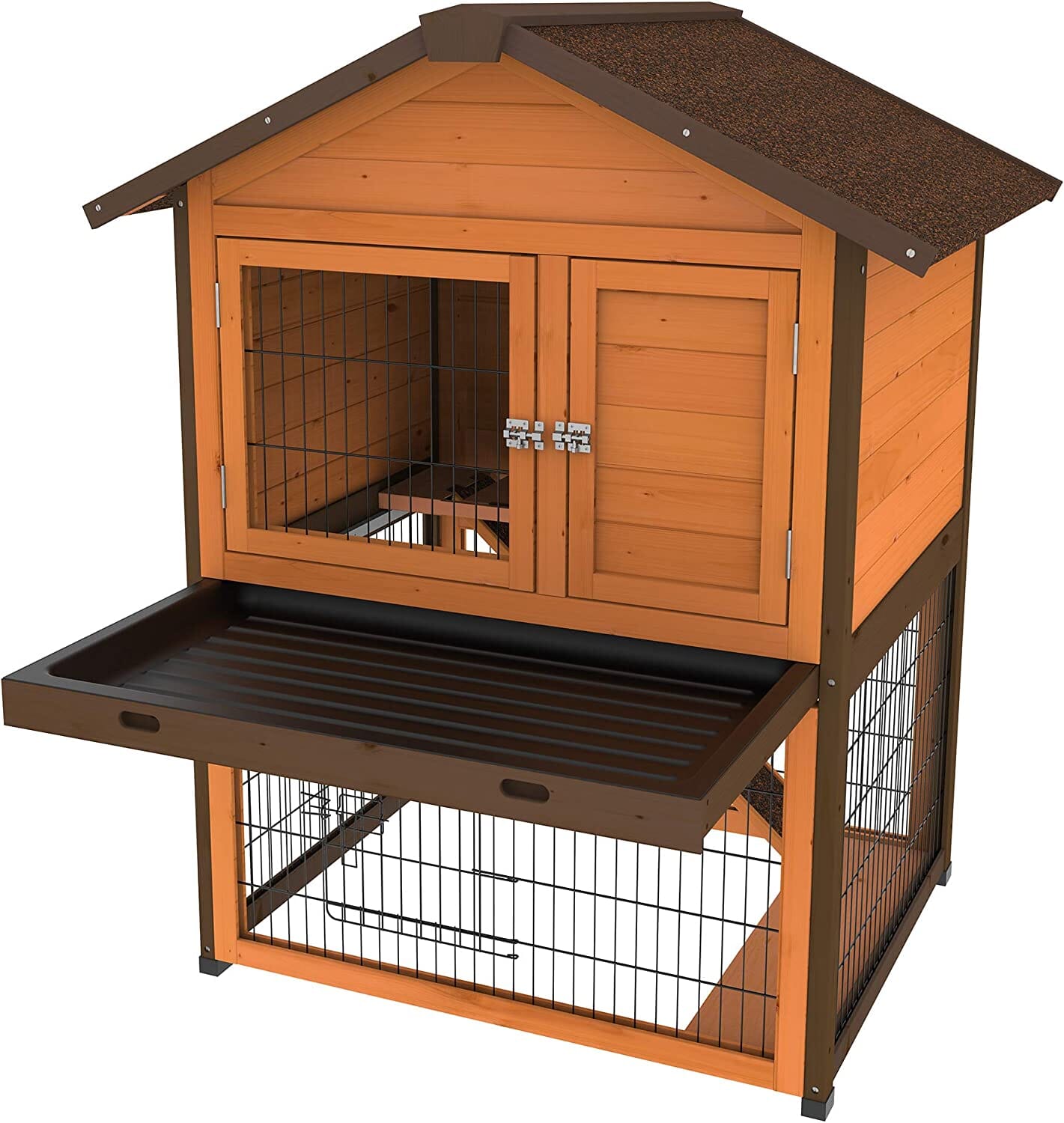 Ware Premium Plus Bunny Barn Small Animal Hutch - 37.5 X 31.5 X 47 In  