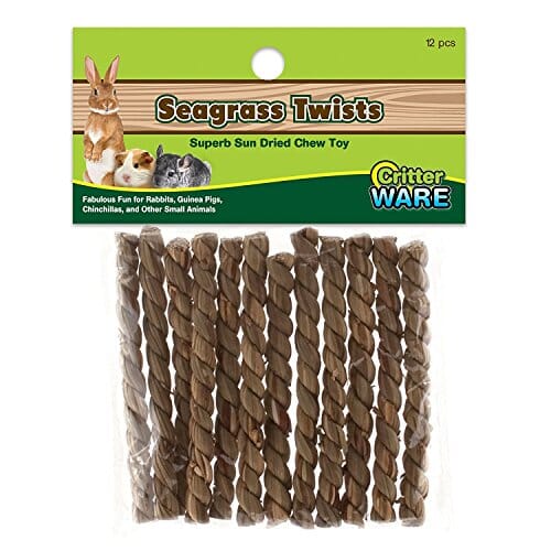 Ware Seagrass Twists Small Animal Chewy Treats - 4 In - 12 Pack  