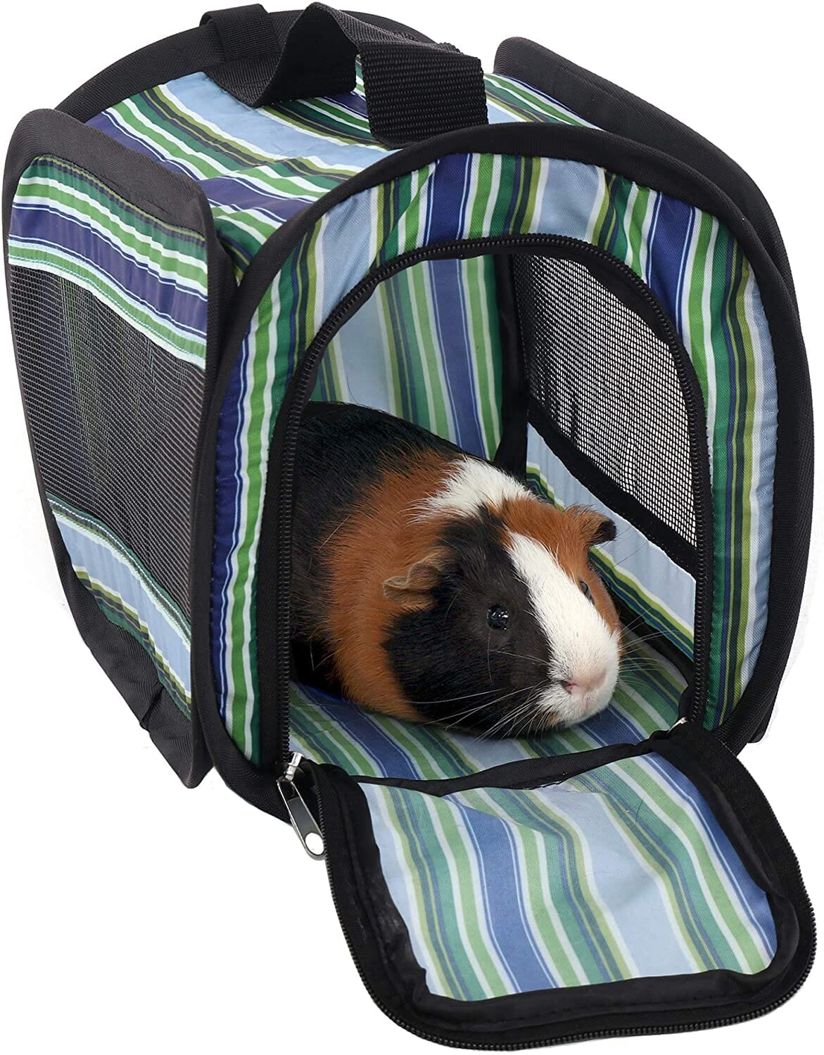 Ware Twist N Go Carrier Small Animal Soft Sided Carrier - Blue - Large - 10.75 X 14.25 X  