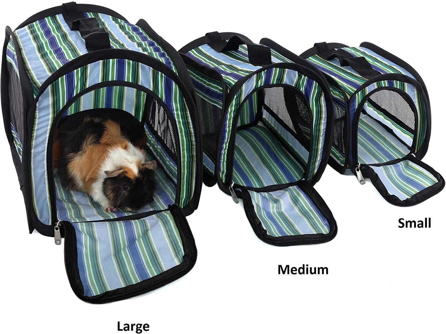 Ware Twist N Go Carrier Small Animal Soft Sided Carrier - Blue - Large - 10.75 X 14.25 X  