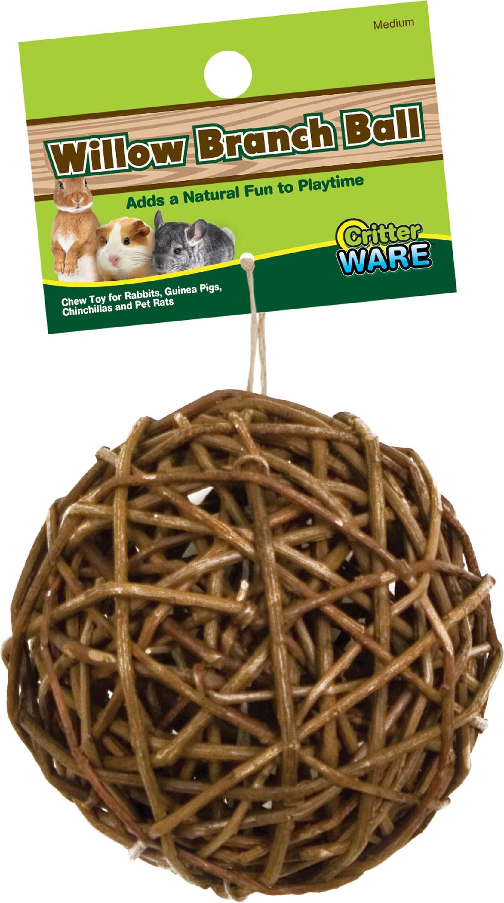 Ware Willow Branch Ball Small Animal Chewy Treats - 4 In  