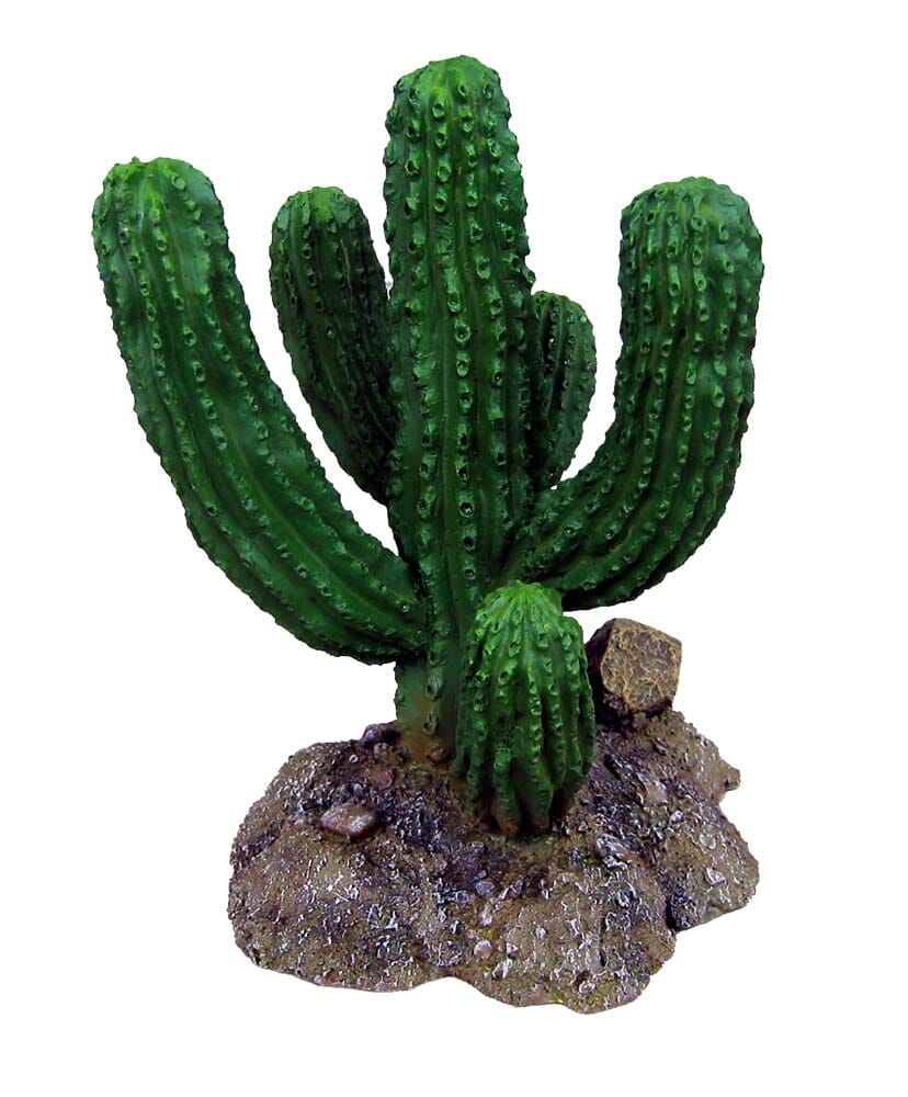 Weco Products Badlands Saguaro Rock Terrarium Ornament Brown, Green - 7.4 in  