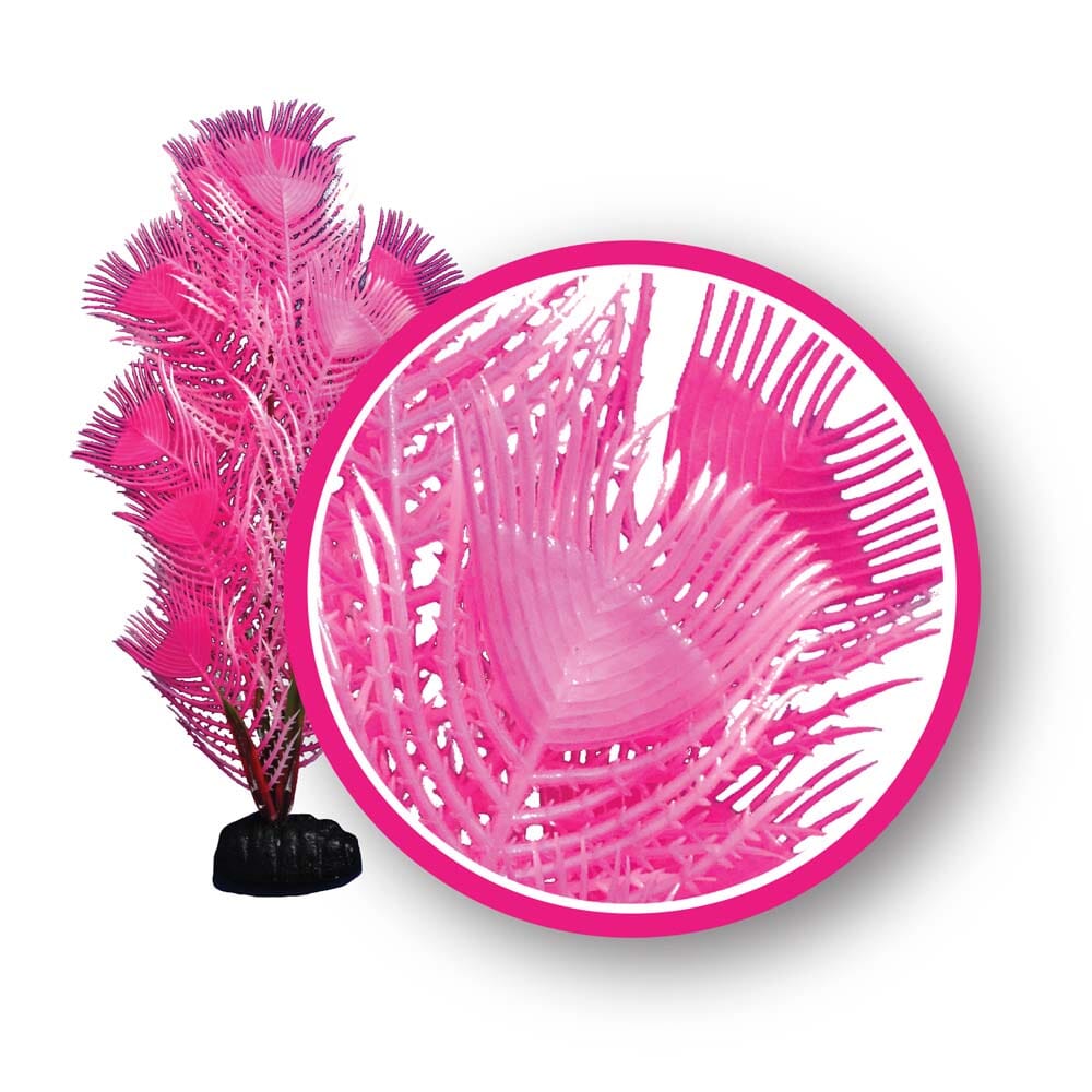 Weco Products Dream Series Princess Feather Aquarium Plant - Pink - 12 in  