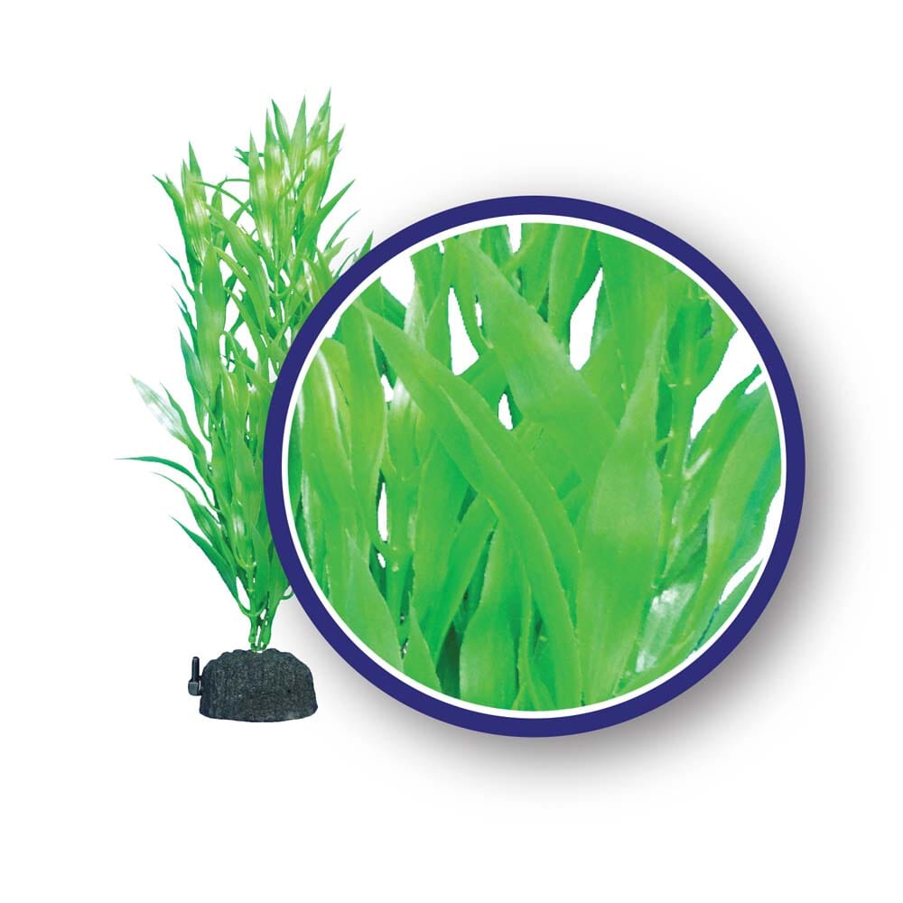 Weco Products Freshwater Series Bamboo Leaf Aquarium Plant - Green - 18 in  