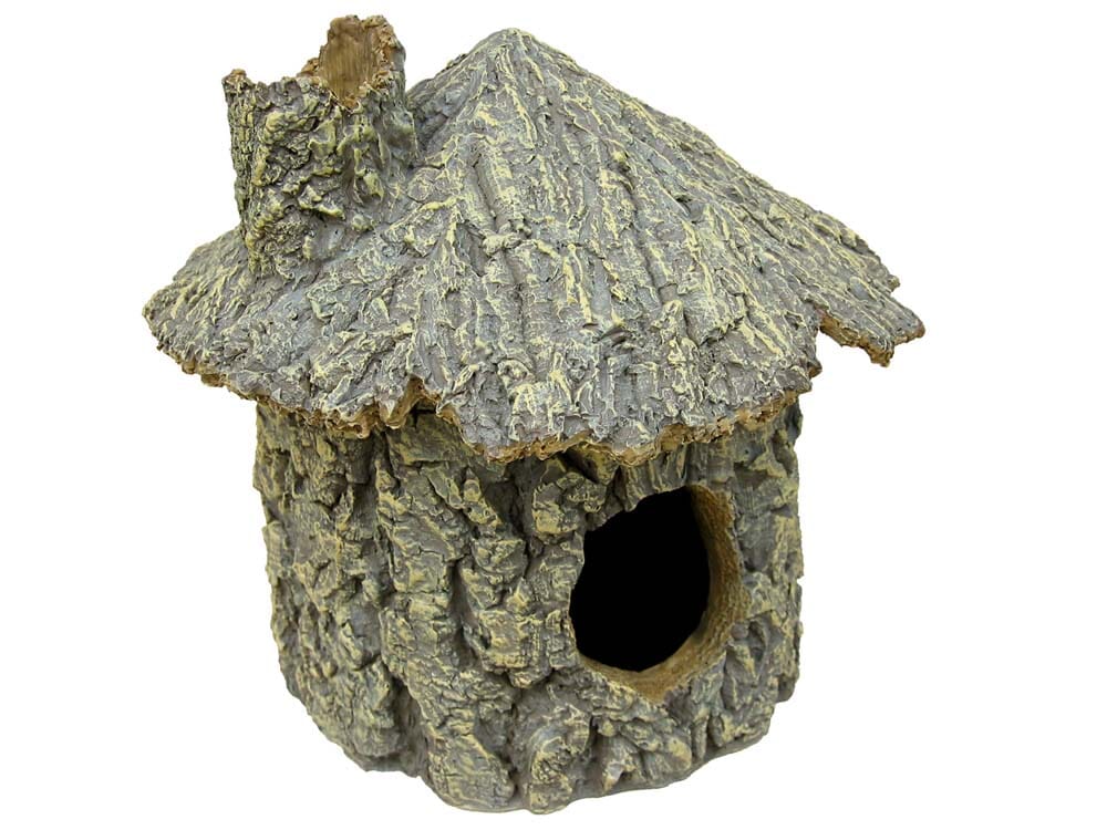 Weco Products Wecorama Sleepy Hollows Green Pine Hut Terrarium Ornament - Green  