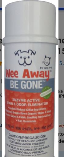 Wee Away 2 oz. Sample Cat and Dog Stain and Odor Eliminator - Original - Case of 24  