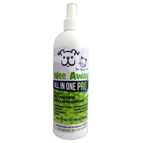 Wee Away All In One Pro - Green Tea Cat and Dog Stain and Odor Eliminator - 16 oz Bottle  