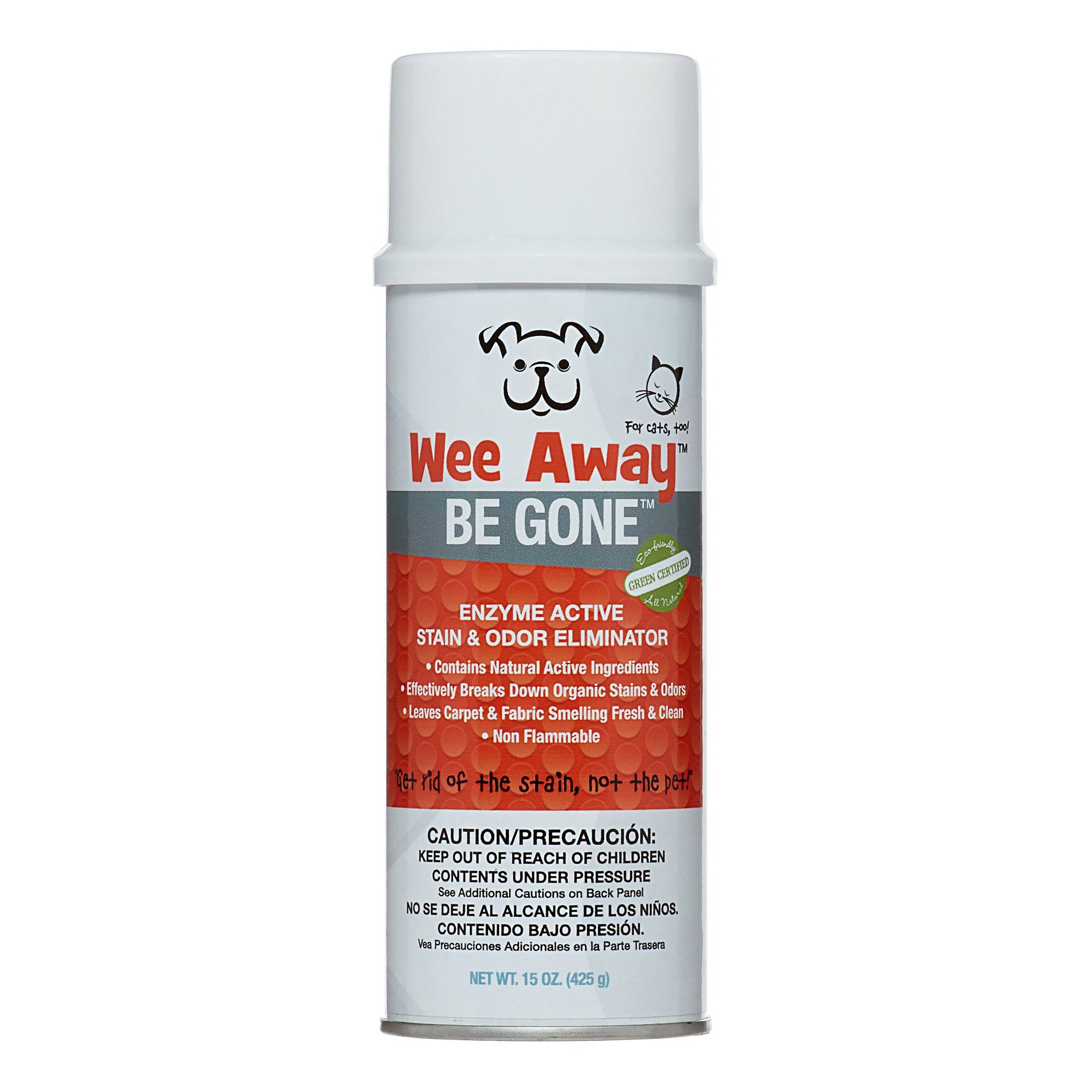 Wee Away Be Gone Cat and Dog Stain and Odor Eliminator - 15 oz Bottle  