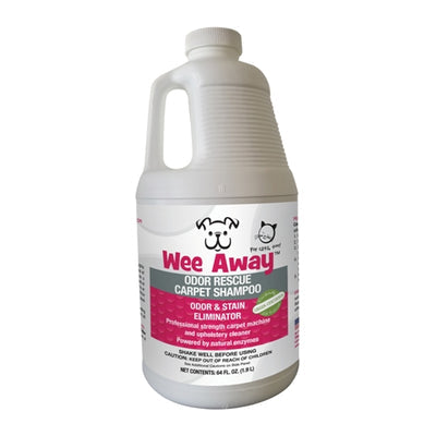 Wee Away Odor Rescue Carpet Shampoo Cat and Dog Stain and Odor Eliminator - 64 oz Bottle  