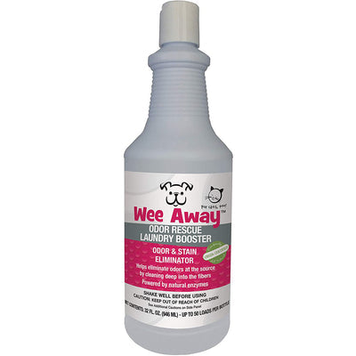 Wee Away Odor Rescue Laundry Booster Cat and Dog Stain and Odor Eliminator - 32 oz Bott...