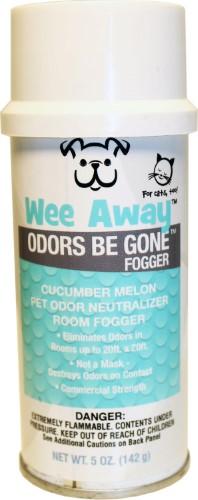 Wee Away Odors Be Gone Fogger - Cucumber and Melon Cat and Dog Stain and Odor Eliminator - 5 oz Bottle  