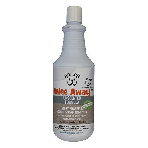 Wee Away Unscented Quarts Cat and Dog Stain and Odor Eliminator - 32 oz Bottle  