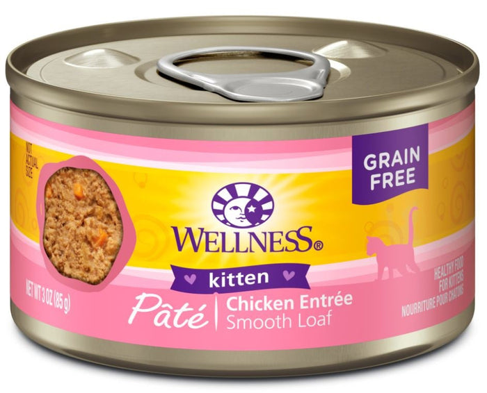 Wellness Complete Health Natural Grain Free Kitten Health Chicken Recipe Wet Canned Cat...