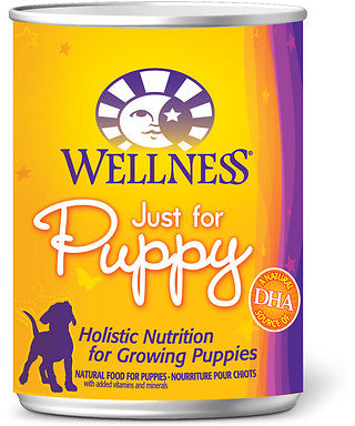 Wellness Complete Health Natural Just for Puppy Chicken and Salmon Recipe Wet Canned Do...