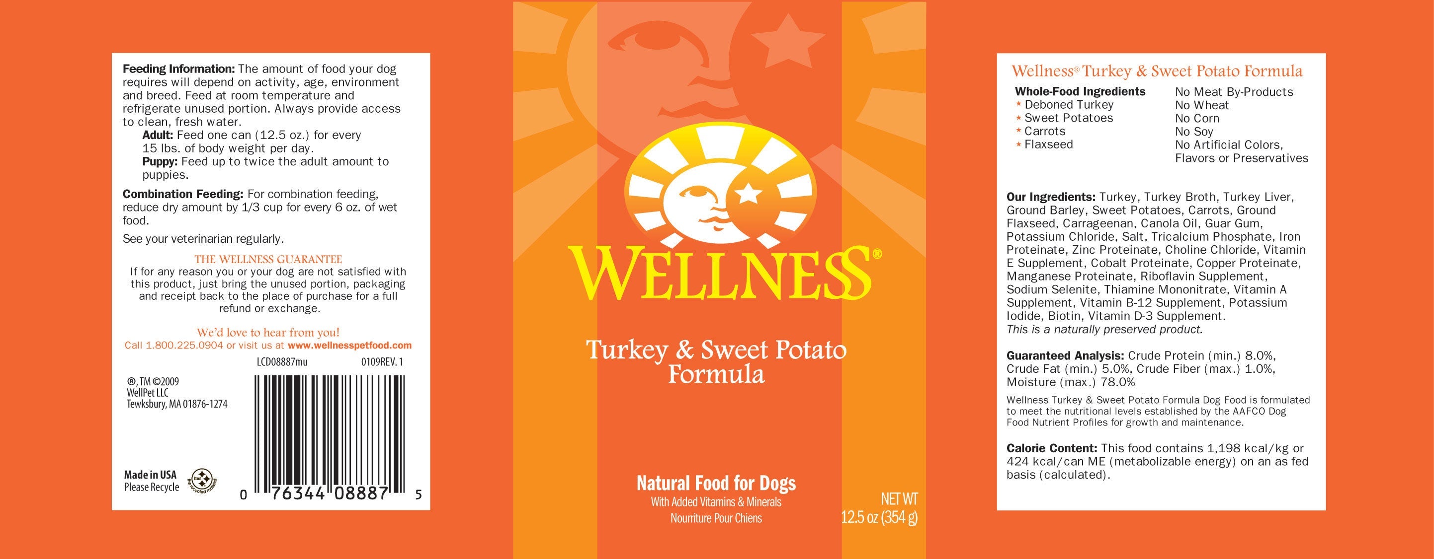 Wellness Complete Health Natural Turkey and Sweet Potato Recipe Wet Canned Dog Food  