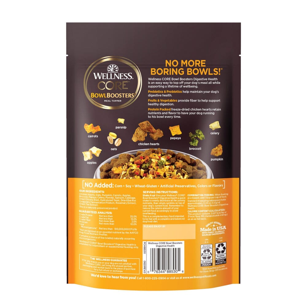 Wellness CORE Bowl Boosters Digestive Health Dry Dog Food Topper  