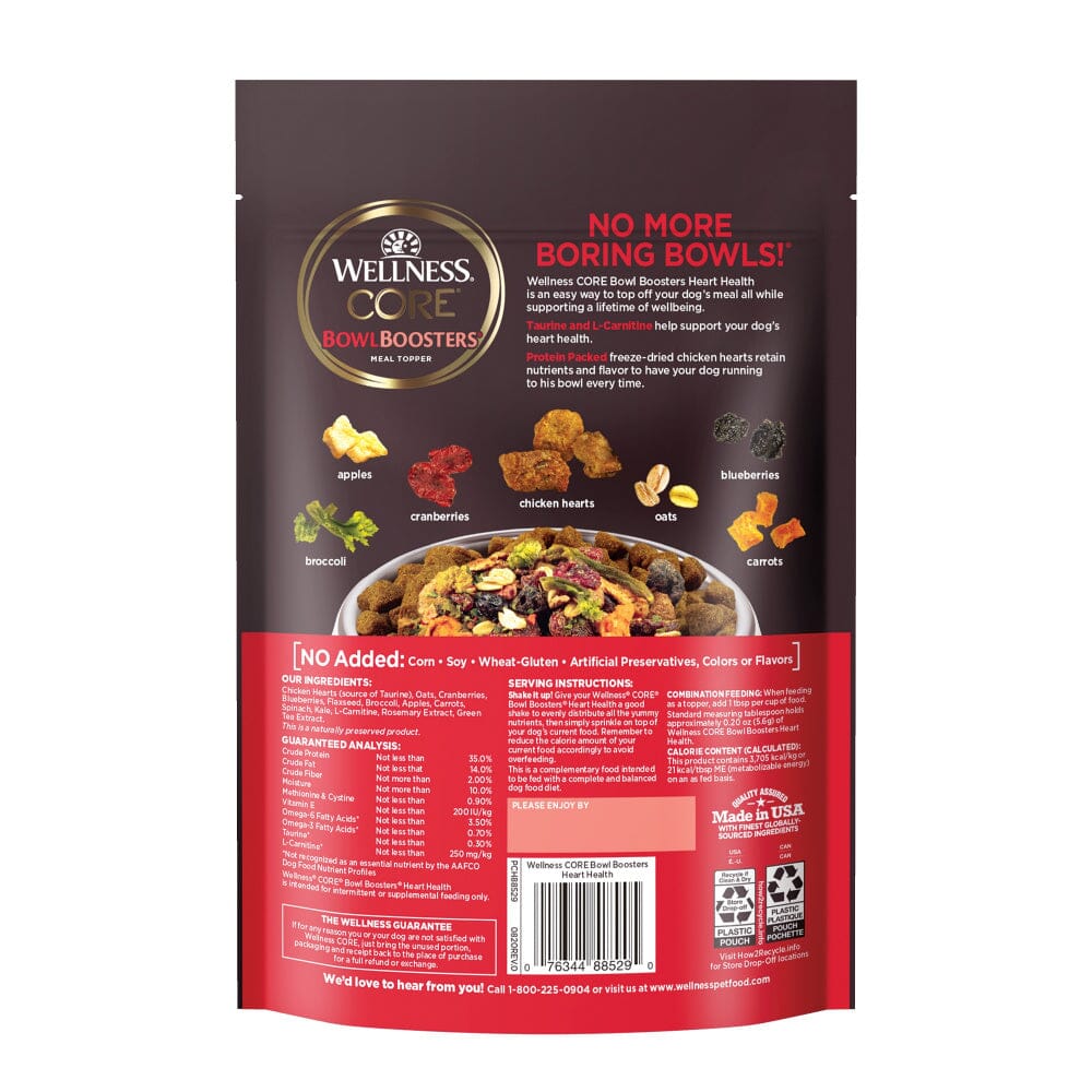 Wellness CORE Bowl Boosters Heart Health Dry Dog Food Topper  