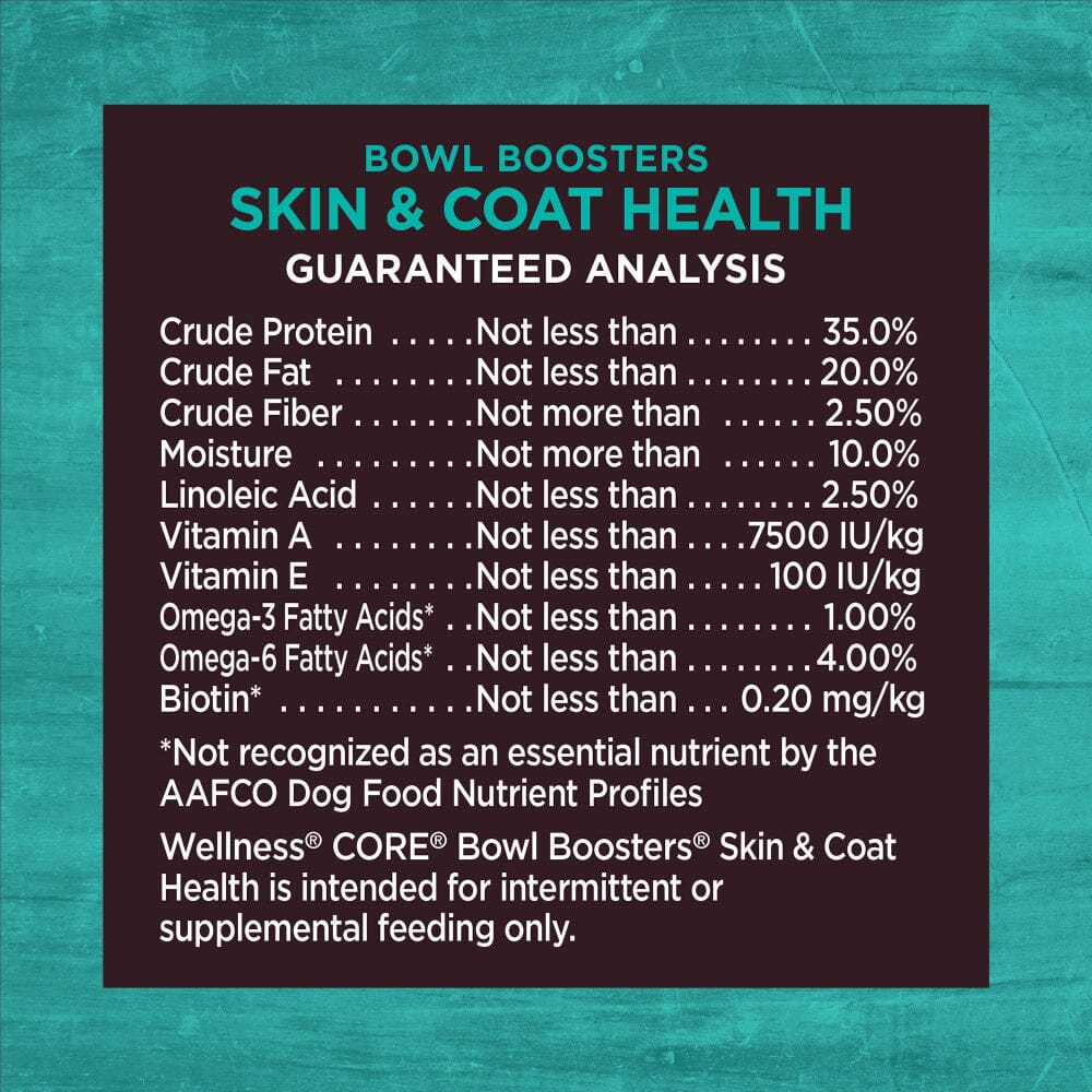 Wellness CORE Bowl Boosters Skin & Coat Dry Dog Food Topper  