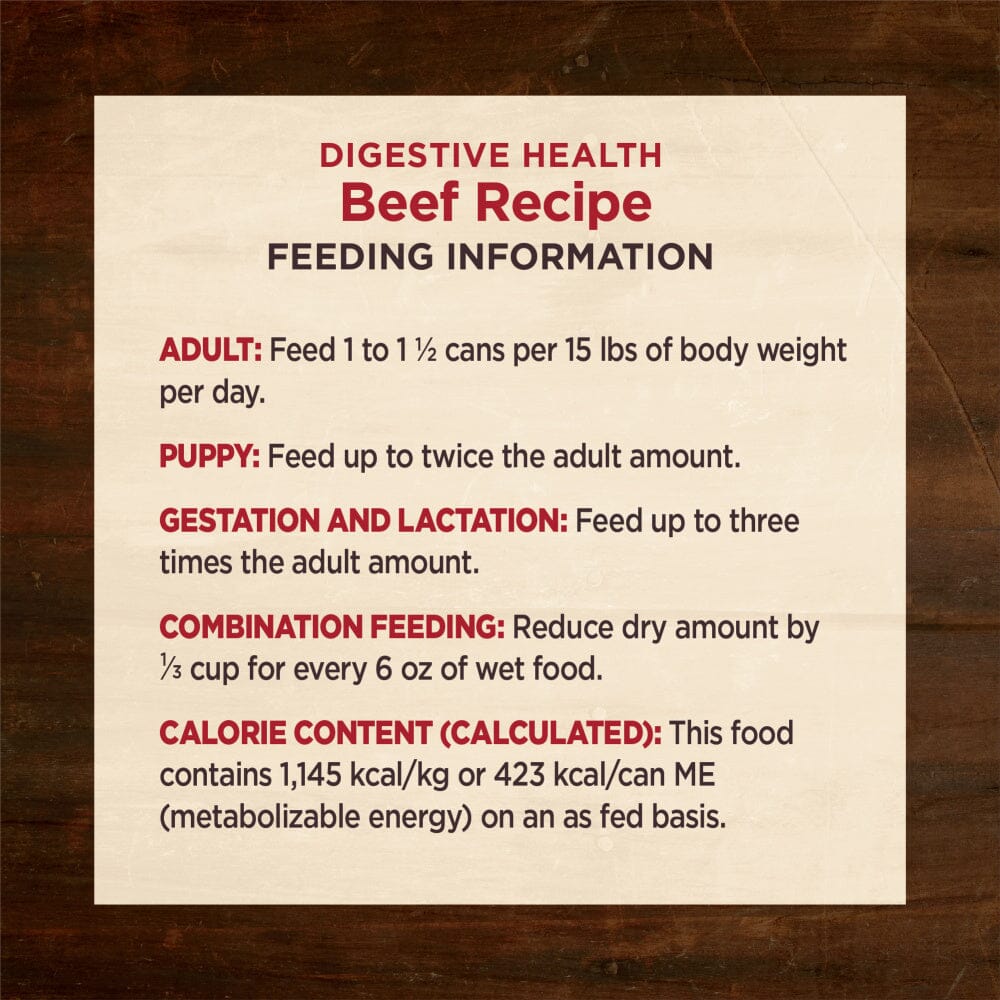 Wellness Core Digestive Health Grain Free Beef Recipe Canned Dog Food  