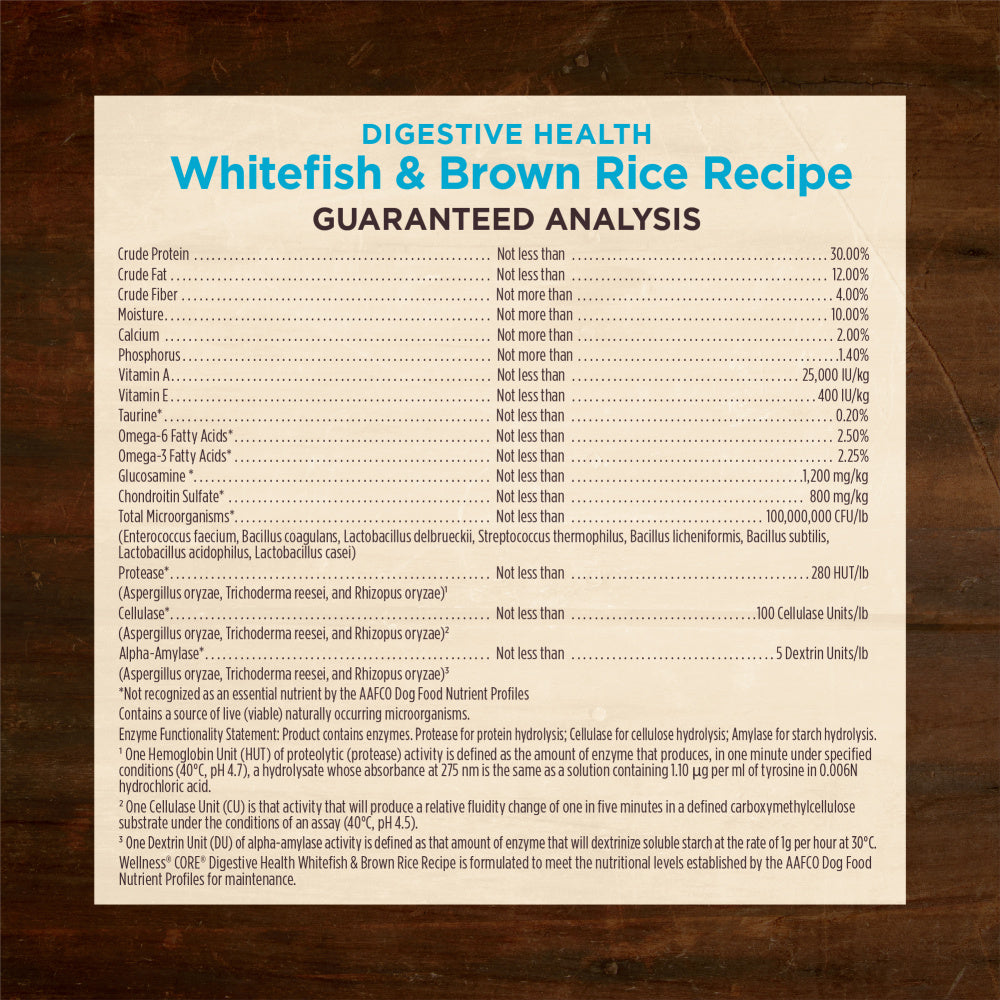Wellness Core Digestive Health Whitefish Recipe Dry Dog Food  