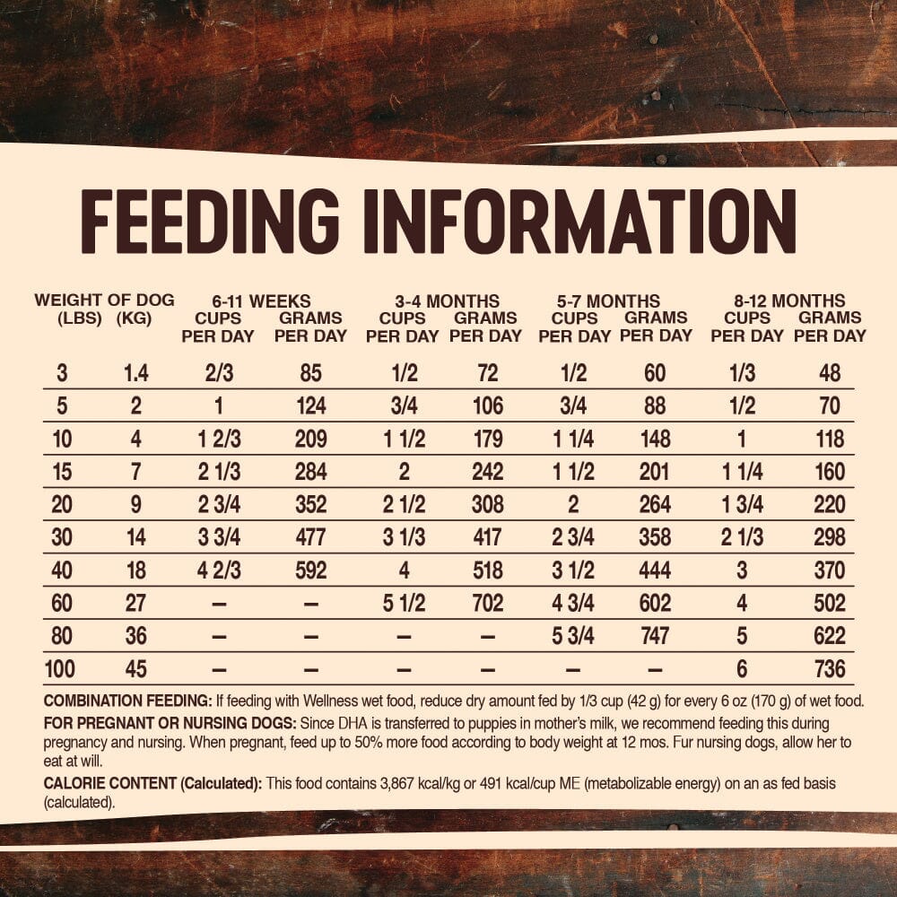 Wellness CORE Grain Free Natural Puppy Health Chicken & Turkey Recipe Dry Dog Food  