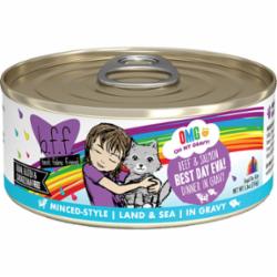 Weruva BFF BEST DAY Beef Salmon Canned Cat Food - 5.5 Oz - Case of 8