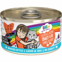 Weruva BFF CRAZY 4 U Chicken Salmon Canned Cat Food - 2.8 Oz - Case of 12  