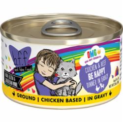 Weruva BFF OMG Be Happy Chicken Beef Canned Cat Food - 2.8 Oz - Case of 12  