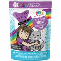 Weruva BFF OMG Beef Chicken Wet Cat Food - 2.8 Oz Pouch - Case of 12  