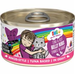 Weruva BFF OMG BELLY RUBS Tuna Canned Cat Food - 2.8 Oz - Case of 12  