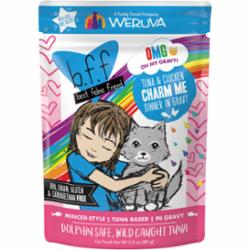 Weruva BFF OMG CHARM Tuna Chicken Wet Cat Food - 3 Oz Pouch - Case of 12  
