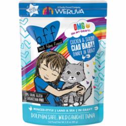 Weruva BFF OMG Chicken Shrimp Wet Cat Food - 2.8 Oz Pouch - Case of 12  