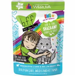 Weruva BFF OMG Lamb Tuna Wet Cat Food - 2.8 Oz Pouch - Case of 12  