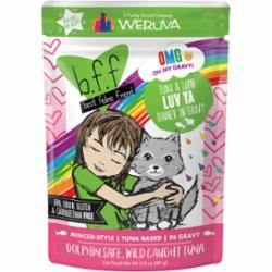 Weruva BFF OMG LUV YA Tuna Lamb Wet Cat Food - 3 Oz Pouch - Case of 12
