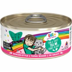 Weruva BFF OMG TELL ME Tuna Canned Cat Food - 5.5 Oz - Case of 8  