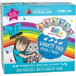 Weruva BFF OMG Variety POTLUCK Wet Cat Food - 2.8 Oz Pack - Case of 12  